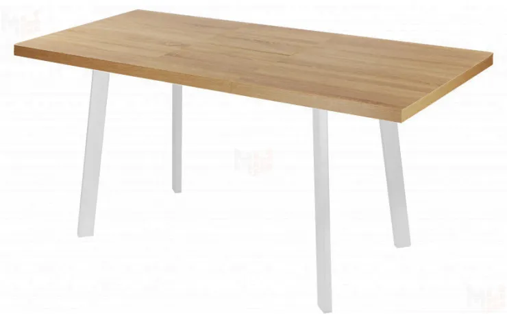 Стол раскладной Лаки Лофт 120 Дуб Сонома/Белый