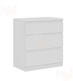 Комод Кастор 3 ящика белый