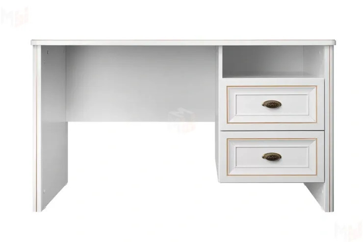 Стол письменный Натали белый глянец