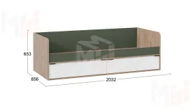 Кровать с ящиками Лео ТД-410.12.01