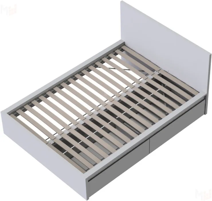 S00975 Варма Сэнг 140 кровать, 156х208х100/38, белый