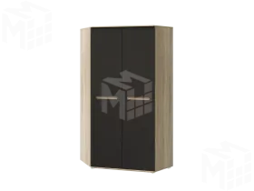 Шкаф Ким угловой универсальный (сонома/графит)