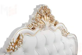 Детская кровать Натали 120х200 см белый глянец