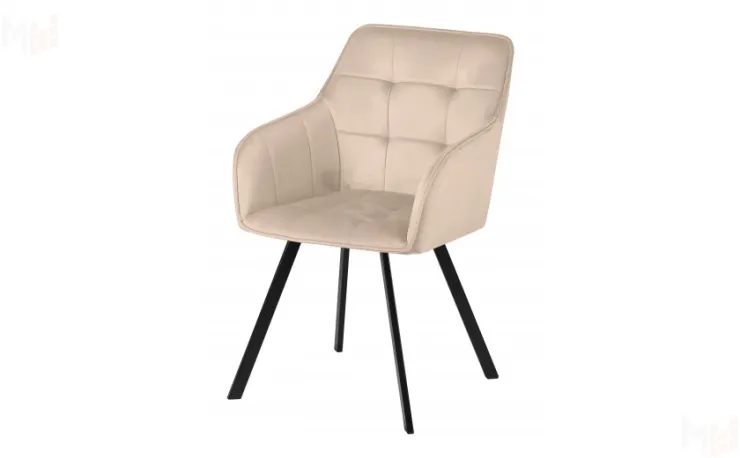 Кресло поворотное Мони Confetti cream/черный