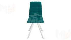 Стул Аспен К2 Белый матовый, Велюр Confetti  Izumrud