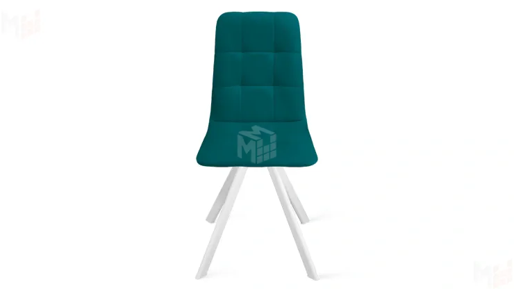 Стул Аспен К2 Белый матовый, Велюр Confetti  Izumrud