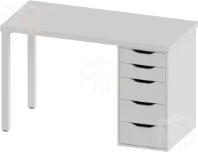 Стол письменный Ингар 1/5Т  белый