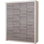 Шкаф Октава 4С2Я (дуб клабхаус серый)