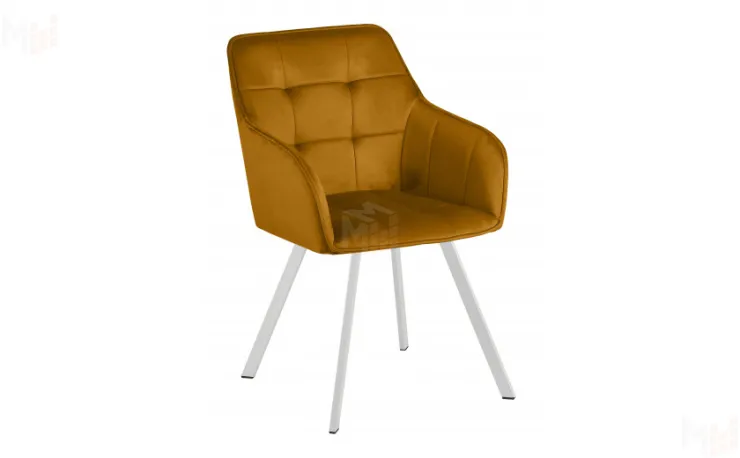 Кресло поворотное Мони Confetti chai tea/белый