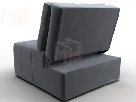 Кресло-кровать Лига-107 (80) ( SEVEN 17 серый )