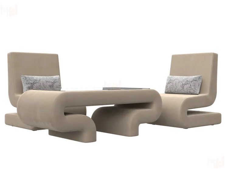 Набор Волна-3 (стол, 2 кресла)