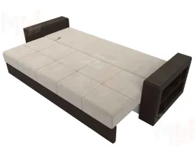 Диван прямой Дубай Лайт ( Бежевый\Коричневый )