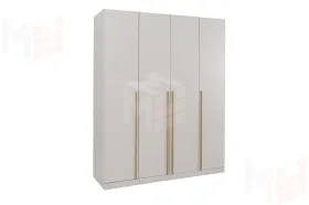 Шкаф 4-х створчатый Николь 24 Кашемир/Сатин