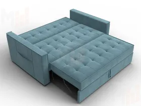 Диван прямой Лига-104 (140) ( SEVEN 113 бирюзовый )