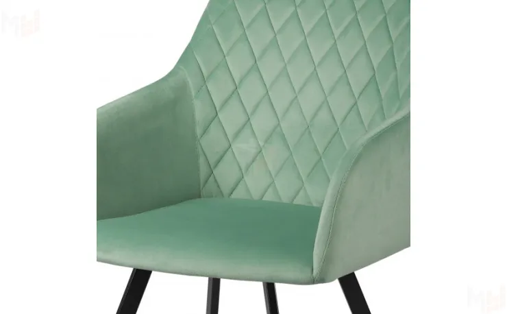 Кресло Барли Confetti aquamarine/черный