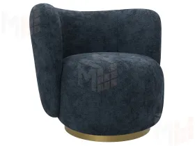 Кресло Лига-072 ( шеннил CRUZ 79 синий )