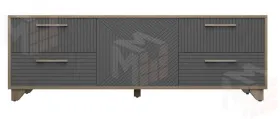 Тумба под ТВ Копенгаген с дверцей (дуб самдал/серый графит)