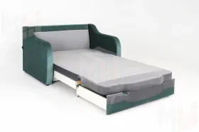 Диван Джонни-2 Лекко Теал/Лекко Графит