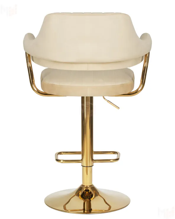 Стул барный DOBRIN CHARLY GOLD (бежевый велюр (MJ9-10))