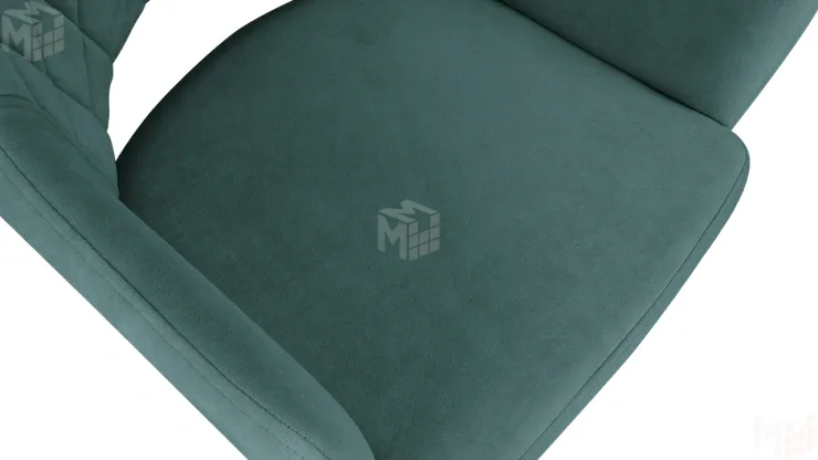 Стул София Т6 Черный муар, Велюр D006 бирюзовый