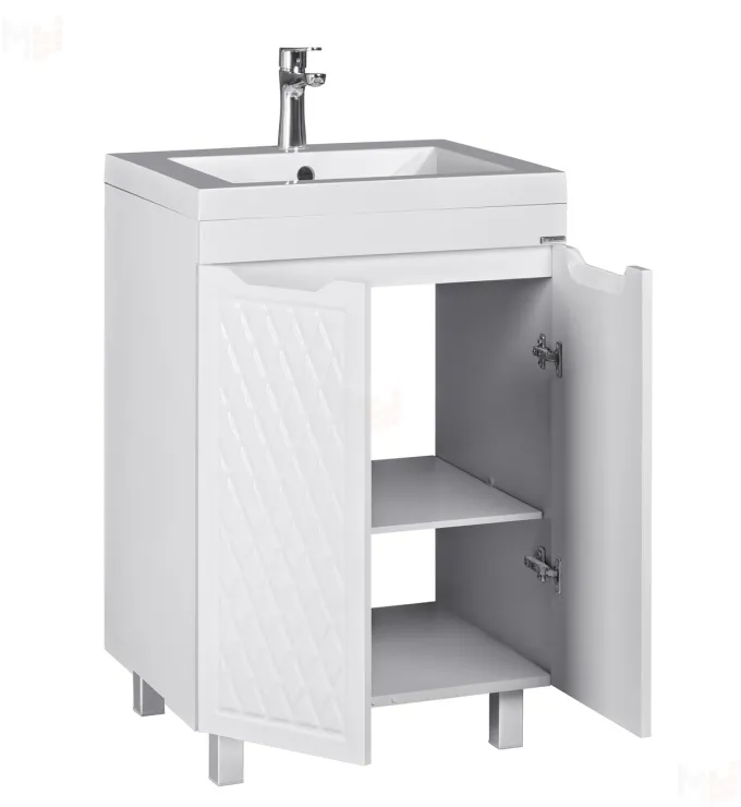 Тумба под умывальник "Andrea 58" 3D без ящика Домино