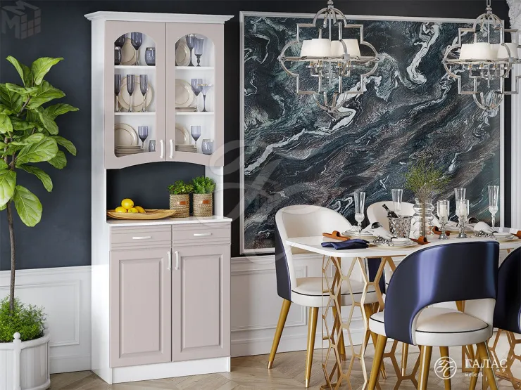 Буфет Констанция 2-х дверный (мускат)