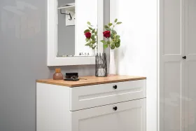 Тумба для обуви 16.121 Остин белый шагрень