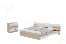 Спальный гарнитур Леси (сонома/белый)