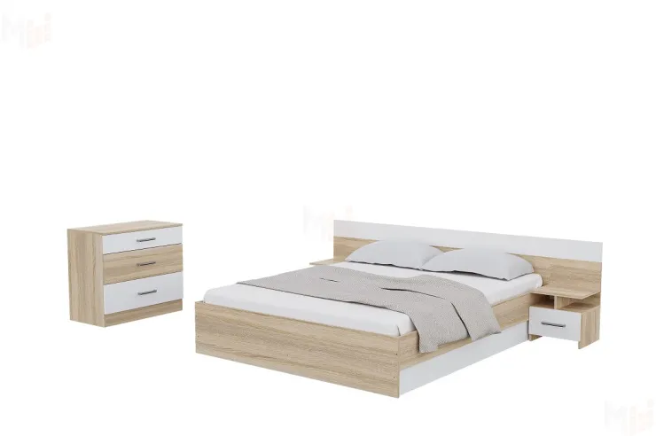 Спальный гарнитур Леси (сонома/белый)