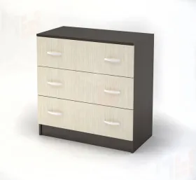 Комод с 3 ящиками Басса КМ 551 М венге - дуб белфорт