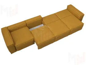 Диван прямой Лига-081 НПБ МегаЛонг ( BRUT 10 желтый )