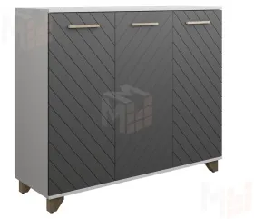 Комод Стокгольм  (Белый/серый графит)