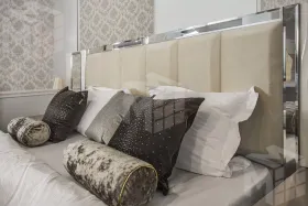 Кровать Гравита 180x200 см белый глянец