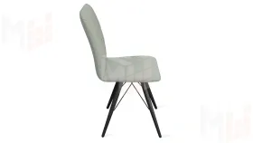 Стул Стенли К3 Черный муар, Велюр Confetti Silver