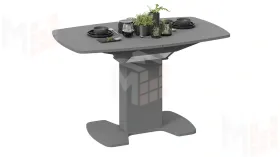 Стол обеденный Портофино - СМ(ТД)-105.02.11(1) Серое, Стекло серое матовое LUX
