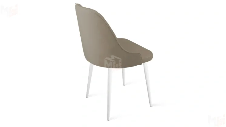 Стул Гранд К1К Белый матовый, Велюр Confetti Smoke