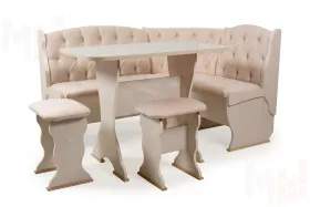 Кухонный уголок Орхидея Люкс (бодега/флок Карамель)