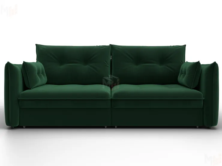 Диван прямой Лига-100 НПБ ( SEVEN 626 зеленый )