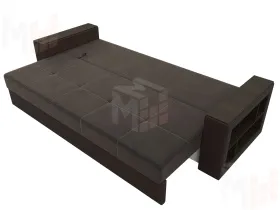 Диван прямой Дубай Лайт ( Коричневый\Коричневый )