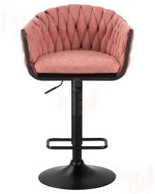 Стул барный DOBRIN LEON (розовая ткань (LAR 275-10))