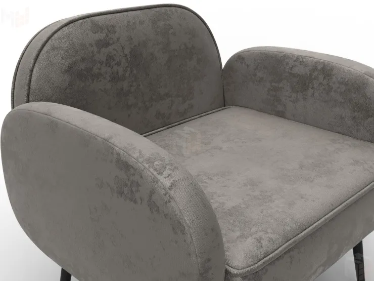 Кресло Лига-086 ( велюр NUVOLA 27 серо-бежевый )