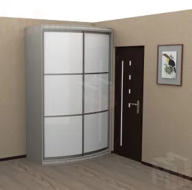 Радиусный шкаф купе Радуга-600