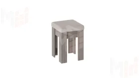 Кухонный уголок Ганновер Дуб Сонома трюфель, Рогожка Capri Бежевая