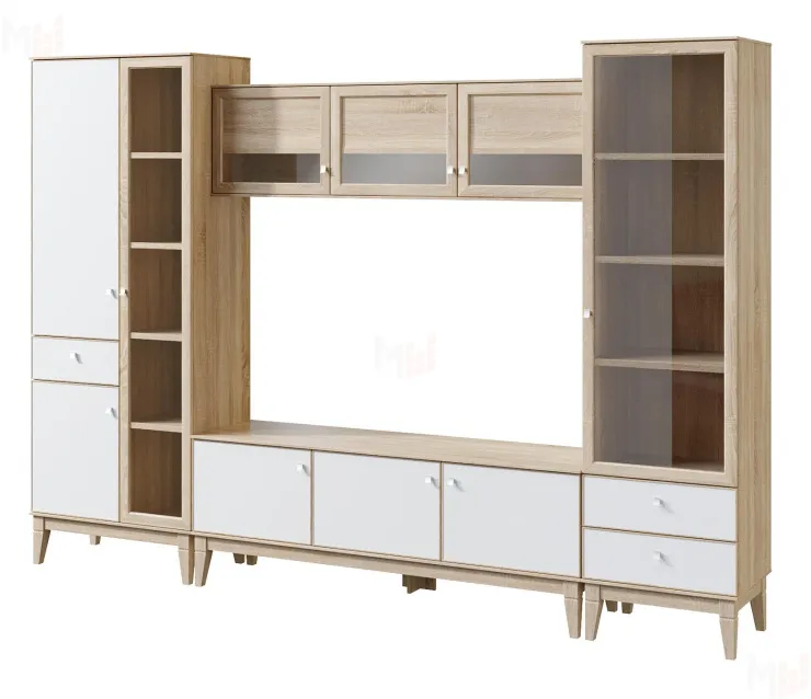 Гостиная МК-70 комплект №1 (ель/крем)