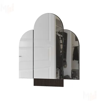 Зеркало складное с радиусом Басса ЗР-552 венге