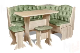 Кухонный уголок Орхидея Люкс (ясень/велюр Мохито)