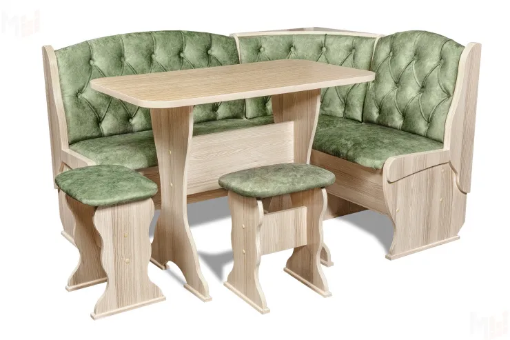 Кухонный уголок Орхидея Люкс (ясень/велюр Мохито)