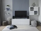 S00104 Фора 1.9 полка настенная 90х25х3.7, белый