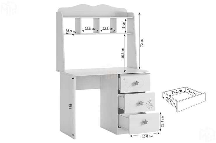 Стол Чудо белый рамух