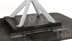 Стол обеденный раздвижной Лиссабон Тип 1 Белый муар, Ателье темный